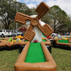 Campo da Minigolf Gonfiabile a 9 Buche di Grande Successo per Esterno Gioco di Allenamento per Bambini e Adulti Attrazioni per Parchi Divertimento Commerciali - Product Image 5