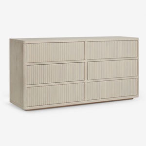 High Quality Unique Drawer Cabinet <b>Wooden</b> Bedroom <b>Storage</b> Furniture <b>Chest</b> of 6 Drawers - Product Image 2