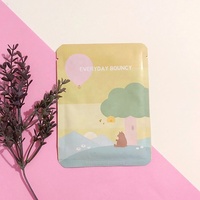 Sachet d'échantillons de crème cosmétique de soin de la peau avec logo personnalisé emballage de feuille d'aluminium pochette plate avec gousset latéral pour sachets d'échantillons