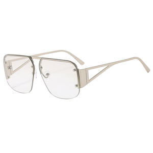 <span class=keywords><strong>2025</strong></span>高品質メタルファッションサングラス高級デザイナースクエア女性リムレスサングラス男性ヴィンテージシェード特大アイウェア - Product Image 6