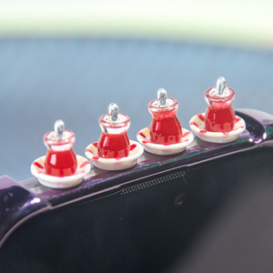 Mini Tazza da Tè Turca 1/12 per Casa delle Bambole, Decorazione per Auto, Tazza da Tè Turca in Miniatura Rossa Simulata con Cannuccia - Product Image 3