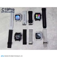 Reloj Inteligente C19Pro, el Más Vendido, Monitor de Actividad Física, Llamadas Bluetooth, Pulsera para Exteriores con Linterna, Despertador, Venta Directa de Fábrica