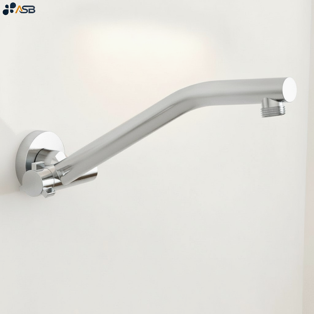 Certified Brass Low Lead Free Deluxe Adjustable Shower Arm With Male Thread for Showerhead NSP BSPT PVD Electroplated