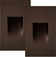 Vente en gros de lampes LED encastrées carrées pour escaliers, 12V 3W, en aluminium, pour l'intérieur, éclairage mural LED