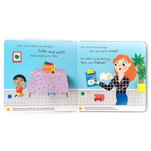 หนังสือภาพแบบยกแผ่นได้ หนังสือกระดาษแข็งสำหรับเด็ก หนังสือเสริมพัฒนาการสำหรับเด็ก หนังสือเด็กอ่านเล่น พิมพ์หนังสือเด็ก - Product Image 6