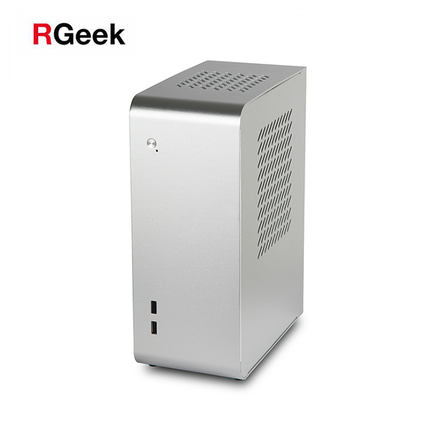 RGeek Fanless Mini ITX Gaming PC Case Mini-itx Case Computer Cabinet with Video Card Slot