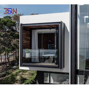 Fenêtre élévatrice moderne en aluminium à commande électrique, coulissante verticale, intelligente, pour maison connectée, grande vue, style du sol au plafond - Product Image 1