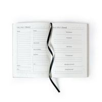 Cahier d'agenda quotidien en lin à couverture rigide imprimé personnalisé format A5 Cahier d'affirmation d'amour de soi et de gratitude Impression par sublimation
