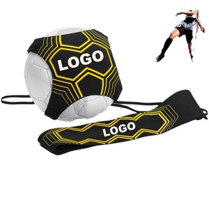 New Portable Foldable Football Training Device Ball Net Self Goal Kick Practice Adjustable Waist Belt <strong>Soccer</strong> Solo Trainer - Product Image 3