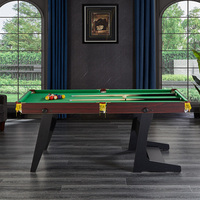 Table de billard miniature pliable de 6 pieds, table de snooker avec table à manger pour enfants