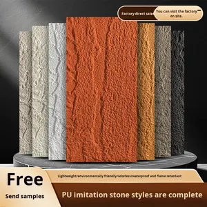 Revestimiento de Pared de Piedra PU, Imitación de Piedra, Ligero, Ultrafino, Simulación de Ladrillo para Pared Exterior, Losa de Simulación para Interiores - Product Image 5