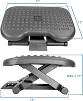 Repose-pieds ergonomique sous le bureau avec 3 niveaux de hauteur