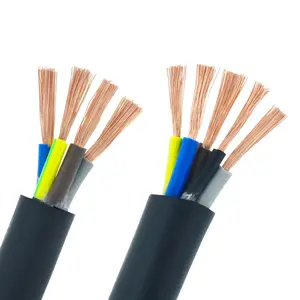 18 17AWG/0.75 1.0MM 2 3 4 5 6 8 10 12 7 Cores Copper cable 5 meters Conductor Electric PVC Cable Soft Sheathed Wire power wire