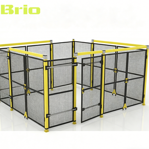 Clôture de sécurité personnalisée pour machine Brio, panneau en maille découpable, assemblage flexible, garde-corps pour ligne de production - Product Image 2