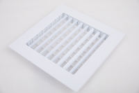 Grille de ventilation carrée réglable en aluminium/acier de haute qualité pour conduits d'air, diffuseur de plafond pour climatisation, persienne estampée