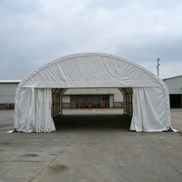 Hangar modulaire extensible préfabriqué en acier pour l'entraînement aérien, le stockage et le stationnement d'avions sur rampe