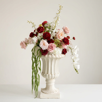Großhandel Hochwertige Tropische Tischdekoration Künstliche Blumenkugel 60cm Rosa Blumenkugel für Hochzeitsdekoration