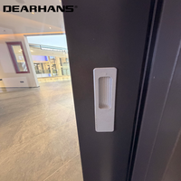 Porte coulissante en verre à cadre ultra-fin en aluminium, porte coulissante extérieure moderne pour la rénovation et l'amélioration des maisons résidentielles
