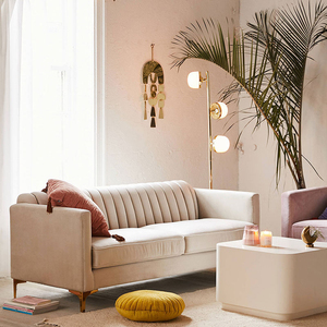 Muebles del hogar antiguo urbano Outfitters Marcella sofá de terciopelo - Product Image 4