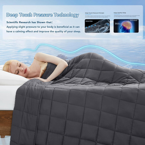 Manta Ponderada Refrescante y Transpirable, Mantas Pesadas de Microfibra con Cuentas de Vidrio, Suave y Gruesa para Verano, Otoño e Invierno - Product Image 5
