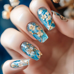 Appuyez sur les ongles beauté français amande ABS faux ongles autocollants 24 pièces français amour <span class=keywords><strong>motif</strong></span> <span class=keywords><strong>manucure</strong></span> conception pour les doigts - Product Image 4