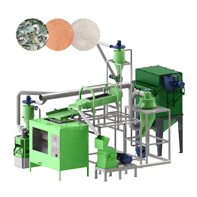 Fully Automatic Lithium Battery Circuit Boards Chips Gold Recovery E Waste Pcb Board Recycle Precious Metal Recycling Machine