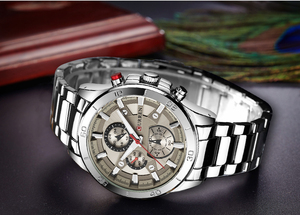 <span class=keywords><strong>Montre</strong></span> à quartz pour <span class=keywords><strong>homme</strong></span> CURREN 8275, dernier modèle, bracelet en acier, résistante à l'eau, chronographe 24 heures, aiguille de fonctionnement caractérisée - Product Image 6