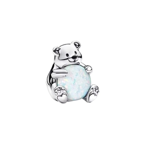 Nouveau Pendentif Unisexe en Argent 925 Plaqué Or Pandoras 2026, Breloque Zircon en Forme de Cœur Ours Amour Éternel - Product Image 5