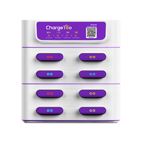 Support magnétique ABS haute capacité avec prise Station de charge de banque d'alimentation portable à 4 emplacements