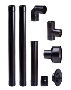 <span class=keywords><strong>Tuyau</strong></span> <span class=keywords><strong>de</strong></span> poêle à granulés 3 pouces Vent Pro Noir Simple T avec bouchon <span class=keywords><strong>de</strong></span> vidange - Product Image 3