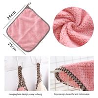 Serviette de cuisine de tous les jours, 1 pièce, chiffon de cuisine antiadhésif épaissi à l'huile, chiffon de nettoyage de table, tampon à récurer absorbant