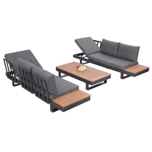 d'angle en aluminium <span class=keywords><strong>et</strong></span> <span class=keywords><strong>bois</strong></span> sectionnel en forme <span class=keywords><strong>de</strong></span> L <span class=keywords><strong>de</strong></span> <span class=keywords><strong>jardin</strong></span> extérieur <span class=keywords><strong>de</strong></span> meubles <span class=keywords><strong>de</strong></span> réglage <span class=keywords><strong>de</strong></span> canapé d'hôtel <span class=keywords><strong>de</strong></span> luxe <span class=keywords><strong>noir</strong></span> - Product Image 3
