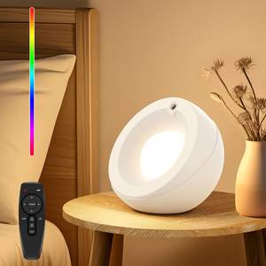 Nueva Lámpara de Ambiente RGB para Dormitorio, Luz Nocturna Cálida Regulable, Proyector de Luz de Cielo Estrellado con Control Remoto - Product Image 2