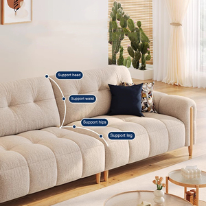 Sofás <span class=keywords><strong>italianos</strong></span>, sofás de nube, sofás de lujo para sala de estar, conjunto de muebles, sofá modular moderno con marco de madera maciza - Product Image 3