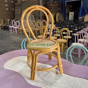 Silla para niños de ratán natural ecológica de primera calidad hecha a mano para espacios elegantes y cómodos en la sala de estar, cocina y dormitorio - Product Image 2