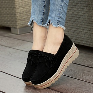 Chaussures Plates <span class=keywords><strong>Femme</strong></span> Printemps <span class=keywords><strong>2022</strong></span>, Baskets Plates à Plateforme en Daim pour <span class=keywords><strong>Femme</strong></span>, Mocassins Décontractés pour <span class=keywords><strong>Femme</strong></span> - Product Image 6