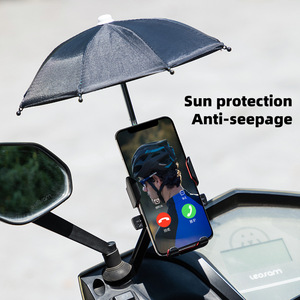 Soporte para teléfono Yueli con paraguas, ajustable, con bloqueo de un clic, para navegación en bicicleta, soporte a prueba de golpes - Product Image 5
