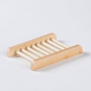 Wholesale Natural <b>Bamboo</b> Wooden <b>Soap</b> <b>Dish</b> for Bathroom Kitchen Showers - Product Image 1