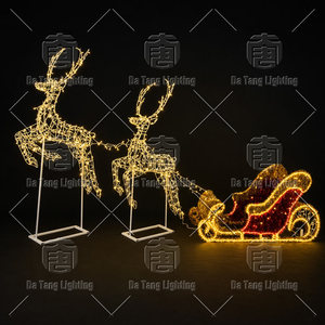 Large 3d Led Reindeer Motif <b>Light</b> Ip65 Rated For Mall Display And Outdoor Christmas Yard Decorations - Product Image 2