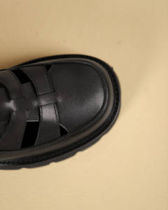 รองเท้าแตะแฟชั่นผู้หญิงหนังแท้ส้นแบนรองเท้าแพลตฟอร์มผู้หญิงรองเท้าส้นหนารองเท้า2025ฤดูร้อนสไตล์โรมันไซส์ใหญ่43 - Product Image 6