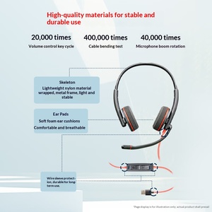 Casque téléphonique à double écouteur Blackwire C3220 USB-C noir + adaptateur USB-C/<span class=keywords><strong>A</strong></span> - Product Image 4