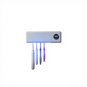 Esterilizador de Cepillos de Dientes UV con Pantalla Digital, Recargable por USB, Montaje en Pared, Apagado Automático, para Hogar y Baño Familiar - Product Image 1
