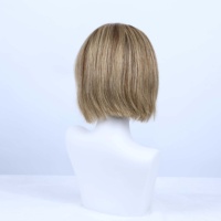 Perruque bob courte en cheveux humains vietnamiens 100 %, pré-coupée, pré-épilée, sans colle, full lace, pour présentoir