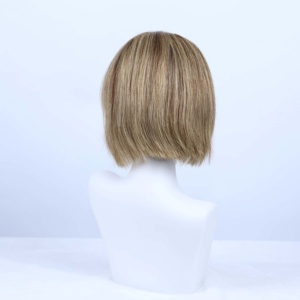 Perruque bob courte en cheveux humains vietnamiens 100 %, pré-coupée, pré-épilée, sans colle, full lace, pour présentoir - Product Image 3
