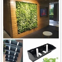 Jardinière Murale Verticale Extérieure de Haute Qualité, Pot de Fleurs Automatique au Design Moderne, Auto-Arrosant, Écologique en Plastique PP pour la Maison