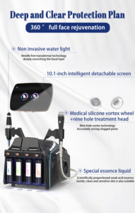 Nouvelle machine de microdermabrasion à l'eau oxygénée à rotation 360°, hydratante pour le visage, 2 en 1, petite bulle, pour usage en <span class=keywords><strong>spa</strong></span> Feishuttle - Product Image 2