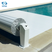 Couverture de piscine automatique de PC de vente chaude de couronne d'eau de Guangdong