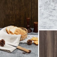 Panneau de toile de fond photo en PVC double face étanche 24 ''* 24'' pour pose à plat, photographie alimentaire, bijoux, fond de petites marchandises