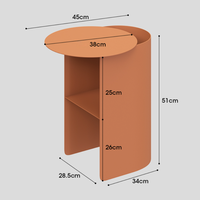 Table basse créative en métal, table de chevet en acier, table d'appoint moderne et minimaliste pour canapé, étagère d'angle de rangement pour salon et chambre