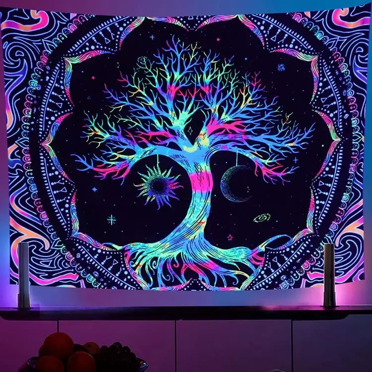 Custom Mandala Tapestry Tree of Life Art Home Wall Hanging Tapestry